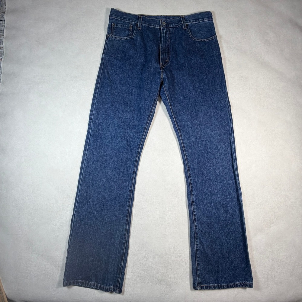 Levis 517 Bootcut Jeans Mens 36x34 Medium Wash Blue Denim Pants 517-0217‎ - Picture 2 of 12